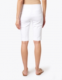 Back image thumbnail - Peace of Cloth - Heather White Premier Stretch Cotton Shorts