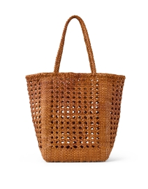 Angelo Brown Woven Leather Tote Bag