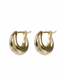 Product image thumbnail - Loeffler Randall - Adeline Gold Mini Dome Hoop Earrings