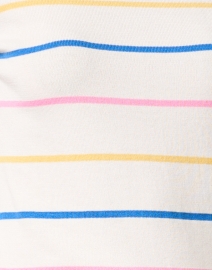 Fabric image thumbnail - Blue - White Multi Stripe Cotton Sweater