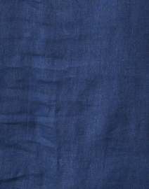 Fabric image thumbnail - WHY CI - Navy Eyelet Linen Shirt