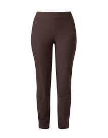 Product image thumbnail - Eileen Fisher - Brown Stretch Crepe Slim Ankle Pant