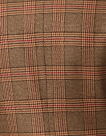 Fabric image thumbnail - Weekend Max Mara - Dorico Brown Plaid Wool Blazer