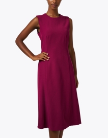 Front image thumbnail - Piazza Sempione - Fuchsia Fit and Flare Dress