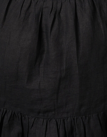 Fabric image thumbnail - Apiece Apart - Black Linen Tiered Dress