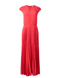 Coral Pleated Dress
