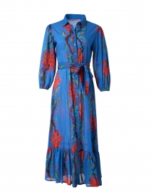 Maxima Blue and Red Floral Dress