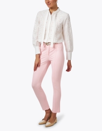 Look image thumbnail - Marc Cain - White Embroidered Blouse