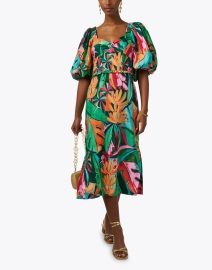 Look image thumbnail - Farm Rio - Multi Foliage Print Dress