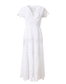 Product image thumbnail - Temptation Positano - White Embroidered Cotton Eyelet Dress