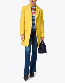 Look image thumbnail - Weekend Max Mara - Cordoba Yellow Wool Coat