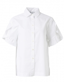 Lulu White Stretch Cotton Shirt