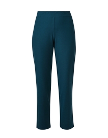 Product image thumbnail - Eileen Fisher -  Teal Stretch Slim Ankle Pant