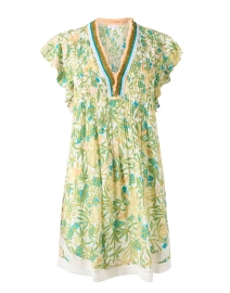 Product image thumbnail - Poupette St Barth - Sasha Yellow and Green Floral Mini Dress