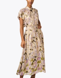 Front image thumbnail - St. John - Multi Print Wrap Front Dress