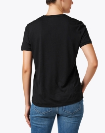 Back image thumbnail - Majestic Filatures - Black Relaxed Tee