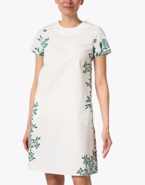 Front image thumbnail - Caliban - White Floral Cotton Dress