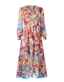 Sierra Multicolor Ikat Silk Dress