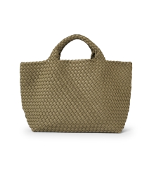 Product image thumbnail - Naghedi - St. Barths Medium Olive Green Woven Handbag