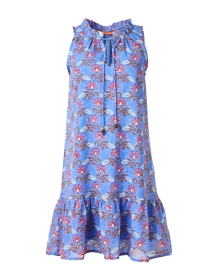 Blue Floral Cotton Dress