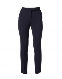 Jerta Navy High-Waisted Trouser