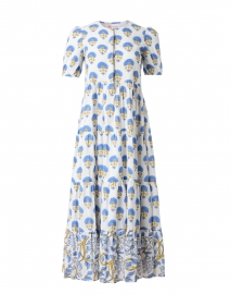 Daphne Blue and White Floral Cotton Dress