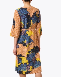 Back image thumbnail - Megan Park - Sienna Multi Print Silk Dress