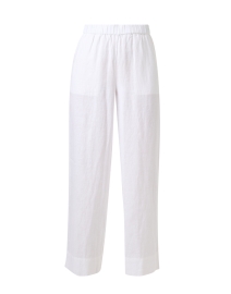 Product image thumbnail - Eileen Fisher - White Linen Wide Leg Pant