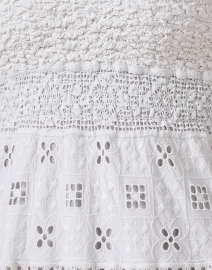 Fabric image thumbnail - Temptation Positano - White Embroidered Cotton Eyelet Dress