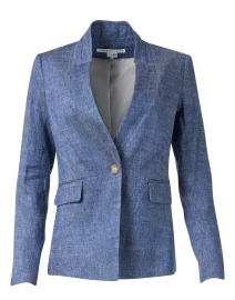 Product image thumbnail - Veronica Beard - Upcollar Light Blue Dickey Jacket