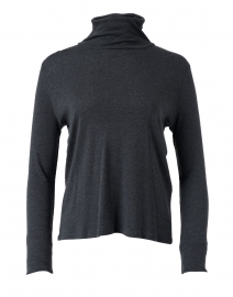 Eileen Fisher - Charcoal Ribbed Pima Cotton Top 