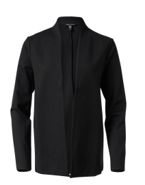 Product image thumbnail - Eileen Fisher - Black High Collar Jacket