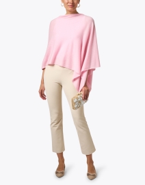 Look image thumbnail - Minnie Rose - Pink Cashmere Ruana