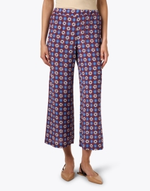Front image thumbnail - Weekend Max Mara - Eusebio Multi Print Silk Pant