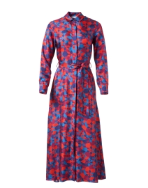 Product image thumbnail - Rosso35 - Multi Abstract Print Silk Dress