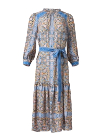 Product image thumbnail - Shoshanna - Blue Border Print Dress