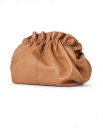 Front image thumbnail - Loeffler Randall - Willa Dark Sand Leather Cinched Clutch