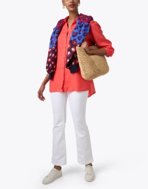 Look image thumbnail - Eileen Fisher - Coral Linen Shirt