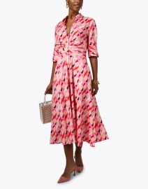 Look image thumbnail - Seventy - Pink Multi Print Shirt Dress