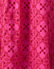 Fabric image thumbnail - Shoshanna - Deco Raspberry Red Eyelet Dress
