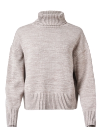 Kimbra Grey Cotton Turtleneck Sweater