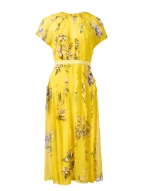 Product image thumbnail - Jason Wu Collection - Yellow Print Silk Chiffon Dress