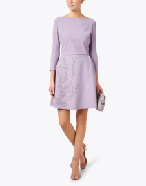 Look image thumbnail - Chiara Boni La Petite Robe - Aldoio Purple Embellished Dress