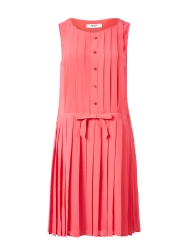 Product image thumbnail - Weill - Mona Coral Pleated Mini Dress
