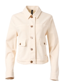 Ivory Stretch Cotton Jacket