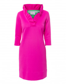 Product image thumbnail - Gretchen Scott - Pink Ruffle Neck Dress