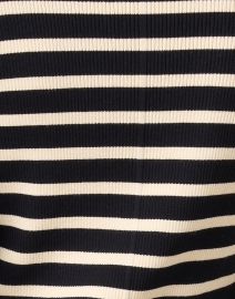 Fabric image thumbnail - Lafayette 148 New York - Navy Striped Ribbed Sweater