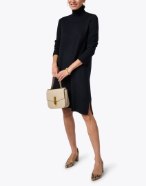 Look image thumbnail - Eileen Fisher - Ash Black Wool Sweater Dress