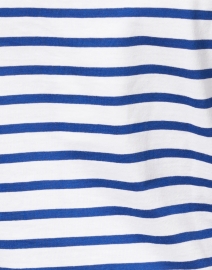 Fabric image thumbnail - Saint James - Pleneuf White and Gitane Blue Striped Cotton Top