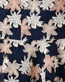 Fabric image thumbnail - Shoshanna - Thompson Navy Floral Lace Dress
